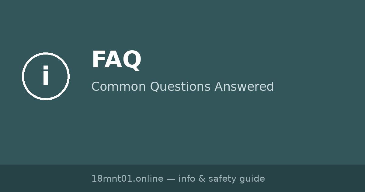 18mnt.com FAQ